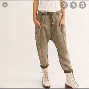 Free People Rose Dessert Haze Harem Pants NWT